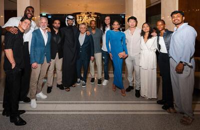 His Highness Shaikh Nasser bin Hamad Al Khalifa, His Majesty the King’s Representative for Humanitarian Work and Youth Affairs and guests at Cipriani Bahrain. Courtesy of David Jon and Getty Images for Bahrain